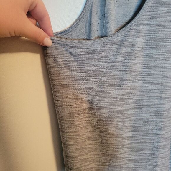 Under Armour Threadborne Gray Racerback Tank Top - Picture 4 of 7